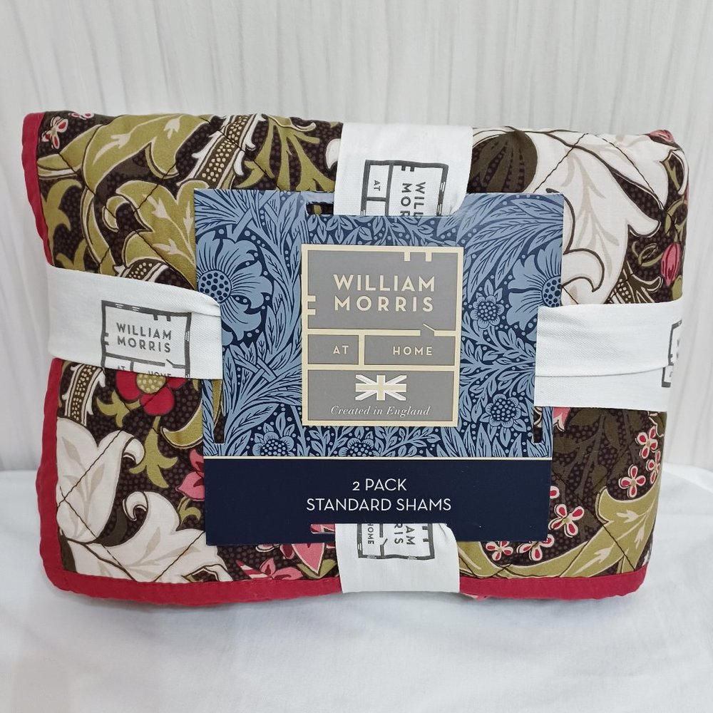 New William Morris Golden Lily Forest Pack of 2 Standard Shams 20 x 30